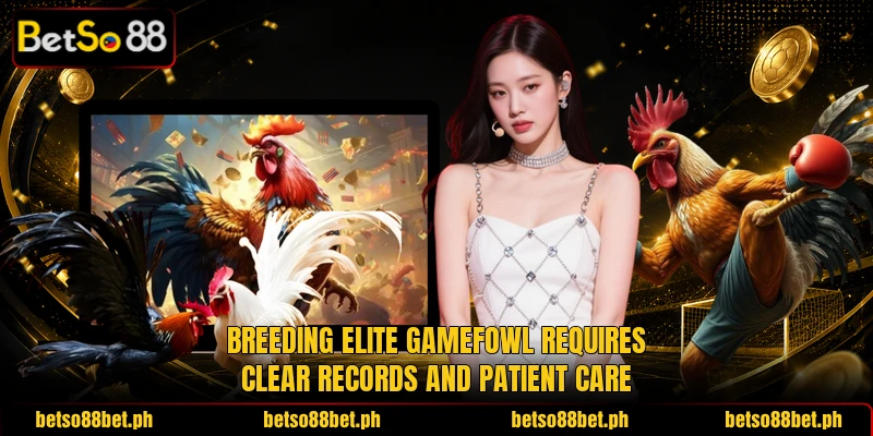 Breeding elite gamefowl requires clear records and patient care
