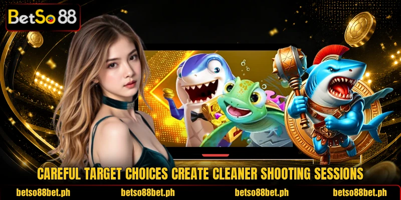 Careful target choices create cleaner shooting sessions Careful target choices create cleaner shooting sessions