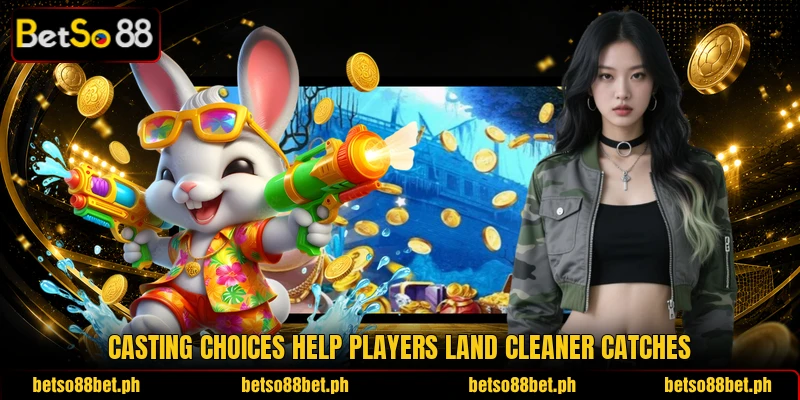 Casting choices help players land cleaner catches