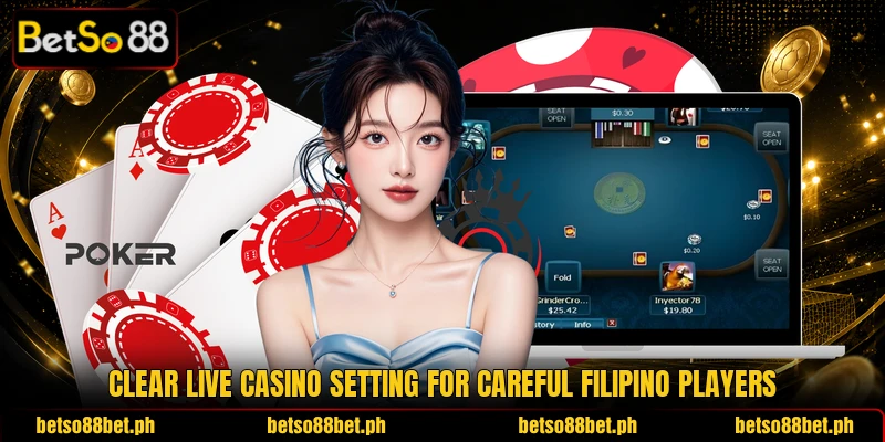 Clear live casino setting for careful Filipino players