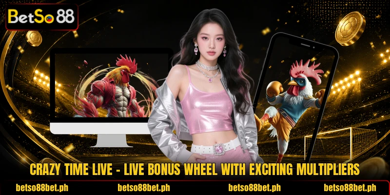 Crazy Time Live – Live Bonus Wheel With Exciting Multipliers