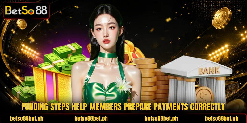 Funding steps help members prepare payments correctly Funding steps help members prepare payments correctly