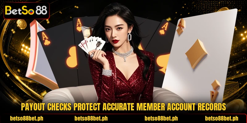Payout checks protect accurate member account records Payout checks protect accurate member account records