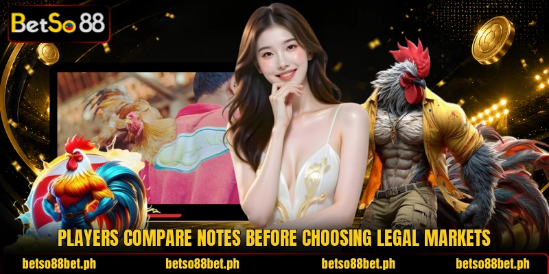 Players compare notes before choosing legal markets