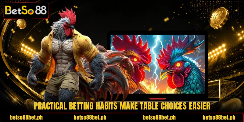 Practical betting habits make table choices easier