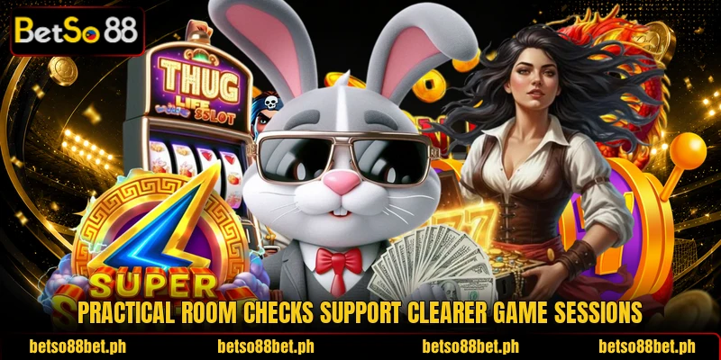 Practical room checks support clearer game sessions