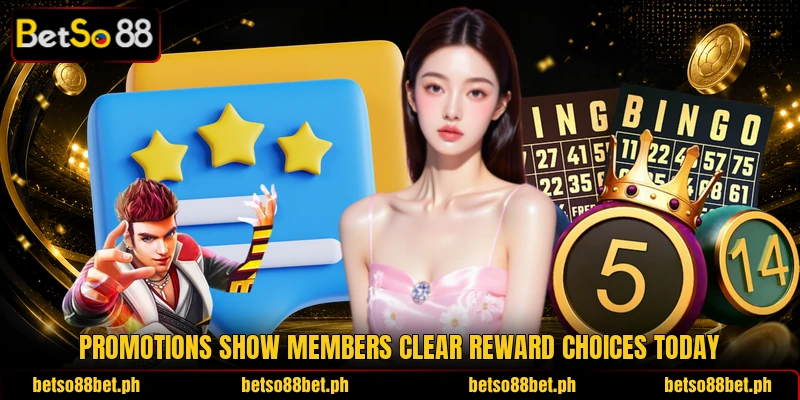 Promotions show members clear reward choices today