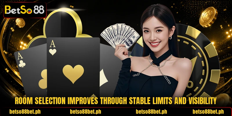 Room selection improves through stable limits and visibility Room selection improves through stable limits and visibility