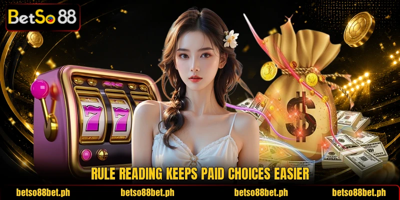 Rule reading keeps paid choices easier Rule reading keeps paid choices easier